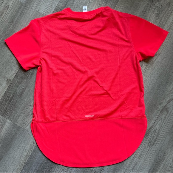 Adidas Aeroready Airy Orange Mesh Tee - Picture 11 of 12